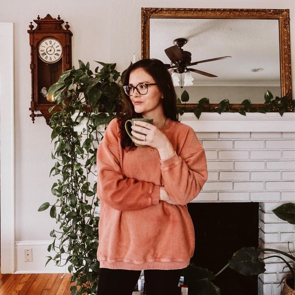 🆕 [Aerie] New Love Corded Oversized Sweatshirt - Picture 5 of 9